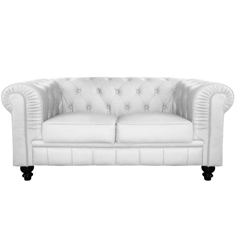Canap&eacute; Chesterfield Blanc