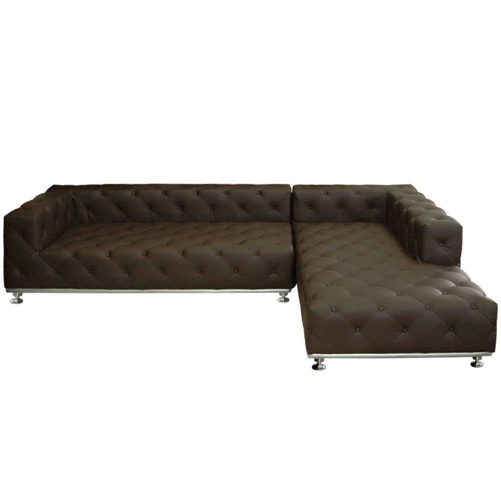 Canap&eacute; d'angle Luxman Marron
