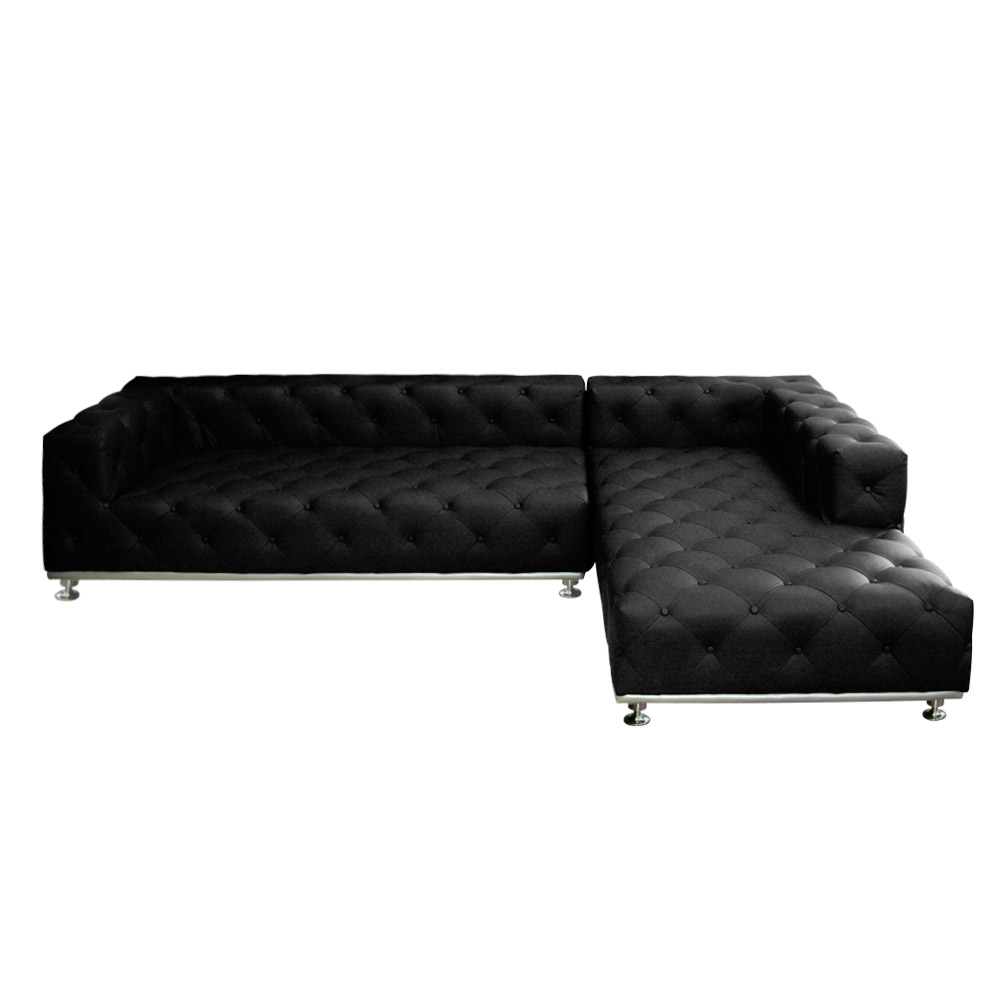 Canap&eacute; d'angle Luxman Noir