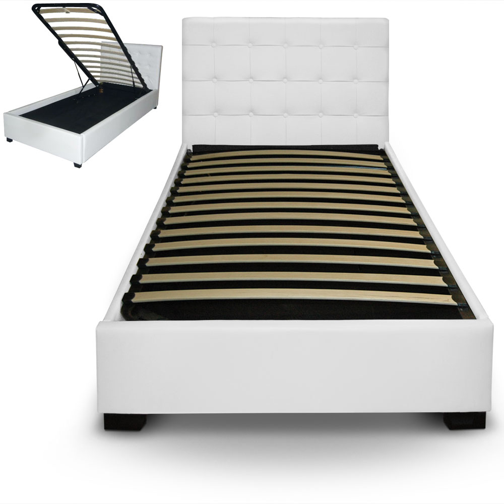 Lit Trevene 90cm Blanc