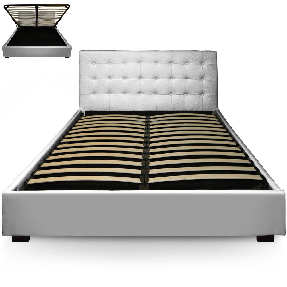 Lit Trevene 140cm Argent