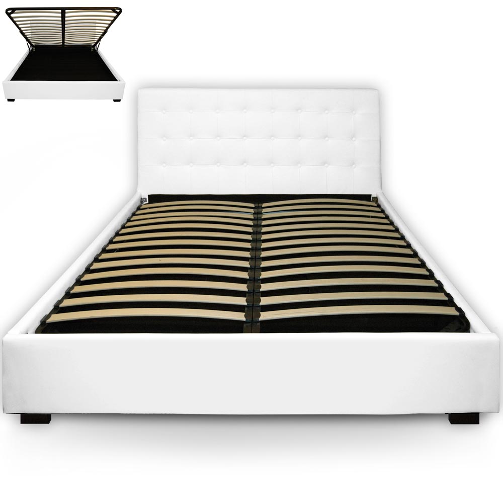 Lit Trevene 140cm Blanc