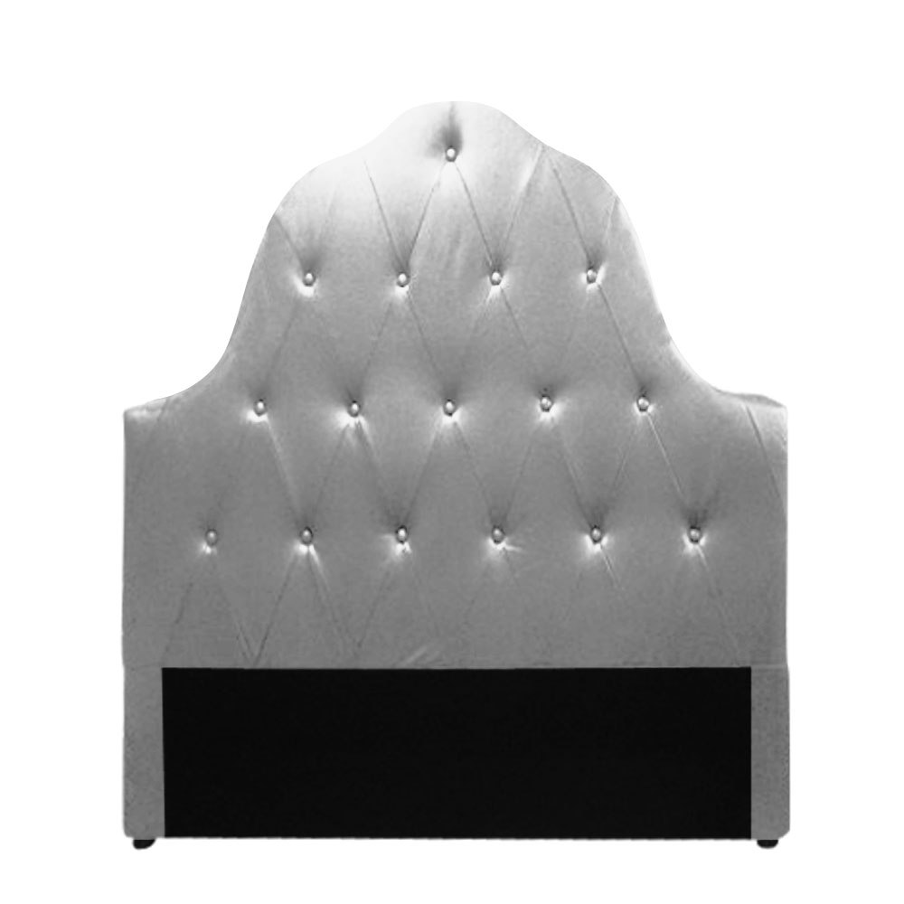 T&ecirc;te de lit 140cm ALLIANZA Argent